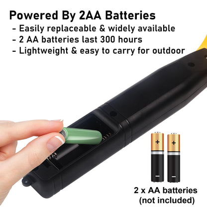 Electric Fly Swatter Handheld Bug Zapper - Indoor Outdoor Zapping Racket for Pest Mosquito & Flies - Battery Powered Safe to Touch with 3-Layer Safety Mesh, Standard Size, Pack of 2