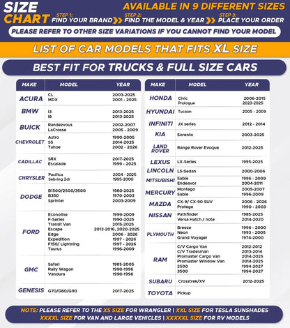 EcoNour Truck Windshield Sun Shade with Storage Pouch - Reflective 240T Material Truck Windshield Cover - Foldable Sun Shield UV Dashboard Protection from Sun Heat | X-Large (69 x 35 inches)