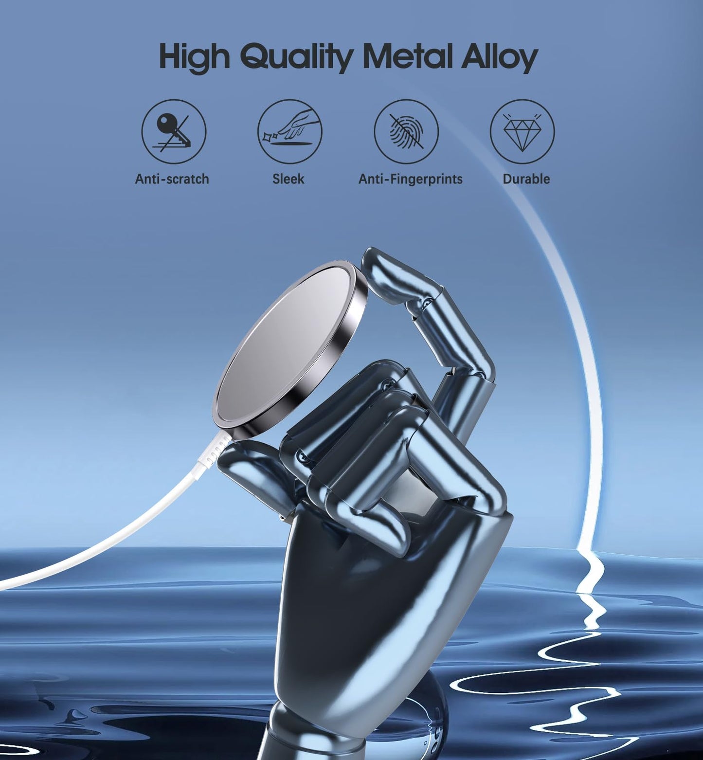 2 Pack Magnetic Wireless Charger for iPhone 16 Pro Max/16 Pro/16 Plus/16/15/15 Pro/15 Plus/15 Pro Max 15W Fast Mag Safe Charger Pad for iPhone 16/15/14/13/12 Series and AirPods 3/2/Pro 2/Pro