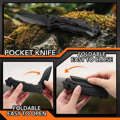 Dusor 21 in 1 Survival Kit Gifts for Men, Hunting Fishing Gifts for Dad Boyfriend, Survival Gear and Supplies, Fishing Gear and Equipment, Husband Camping Essentials, Gifts for Men Who Have Everything