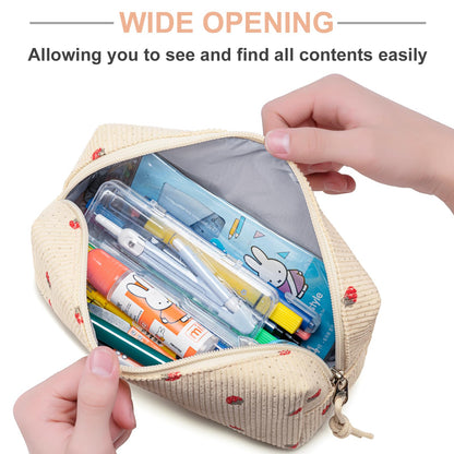 LEDAOU Cute Pencil Case for Kids Girls Boys Pencil Pouch kawaii Pen Pencil Box Bag Holder for School Students