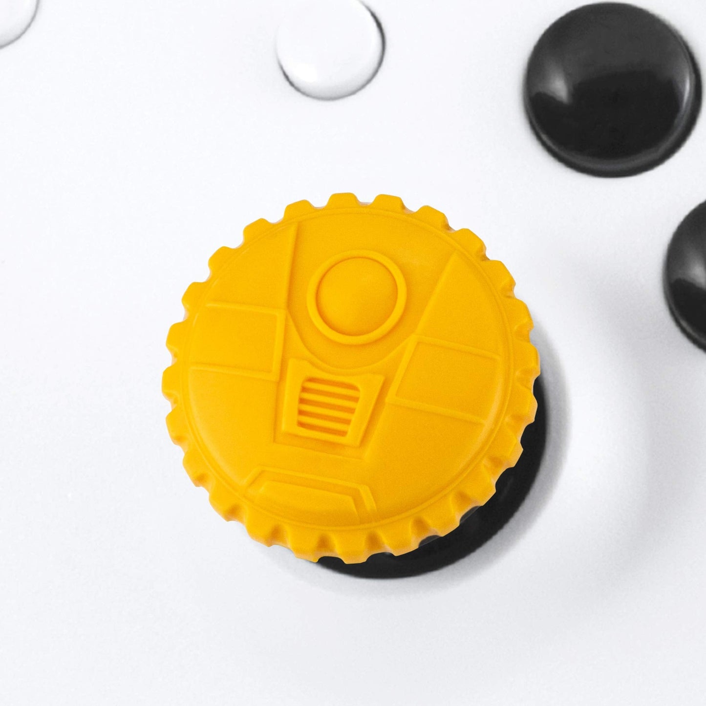 KontrolFreek Borderlands® 3 Claptrap Performance Thumbsticks for Xbox One and Xbox Series X | 2 Mid-Rise Convex Thumbsticks | Yellow