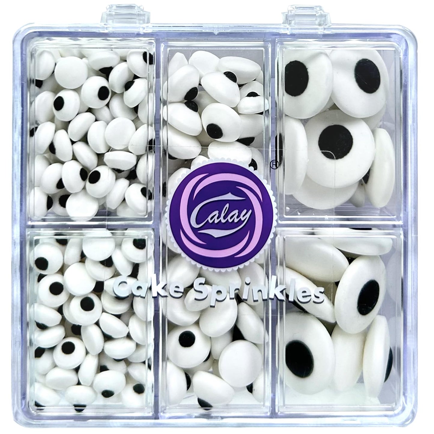 Edible Candy Eyes Sprinkles for Cake Decorating 4.58oz, Halloween Eyeball Sprinkles for Cookie Baking Ice Cream Brownie Cupcake Toppings