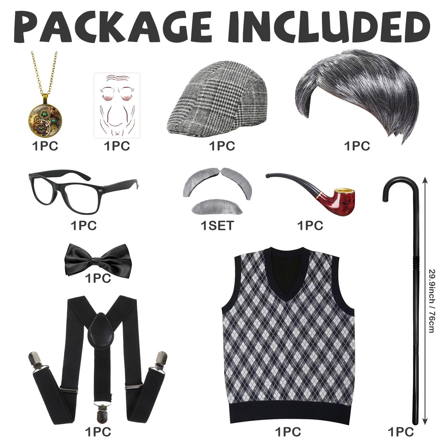 Joyesplay 100 days after school-Grandpa COS suit