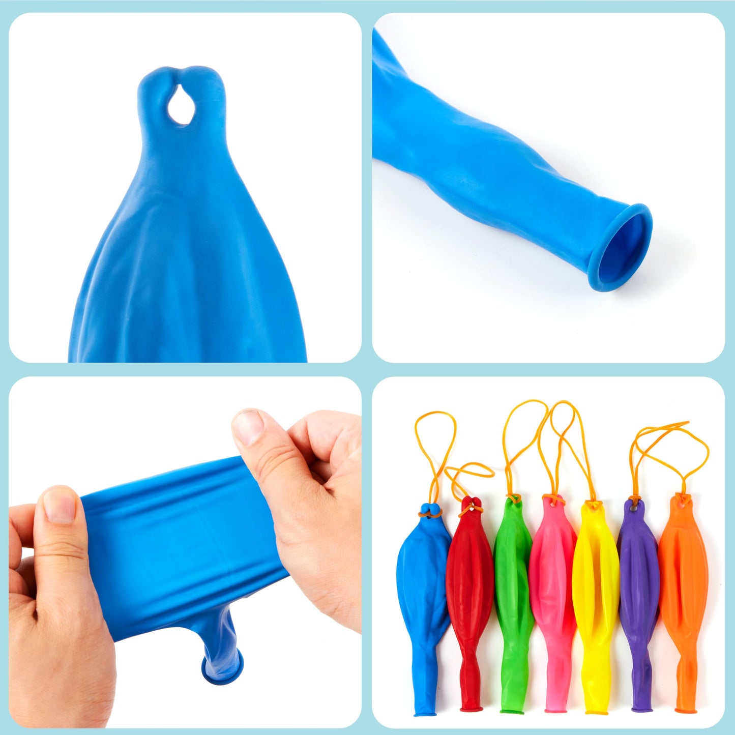 JOYIN 12 Pcs Punch Balloons, Easter Egg Fillers, Heavy Duty Party Favors for Kids, Punching Balloons with Rubber Band Handle for Birthday, Goodie Bags Stuffers, Halloween Party Supplies