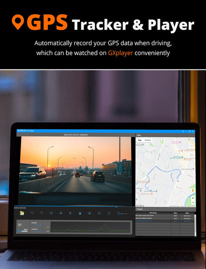 Kingslim D4 Dual Dash Cam with Built-in WiFi GPS, Front 4K/2.5K Rear 1080P for Cars , 3" IPS Touchscreen 170° FOV Dashboard Camera with Sony Starvis Sensor, Support 256GB Max