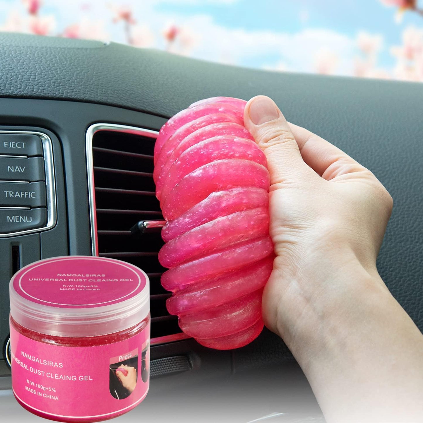 Cleaning Gel for Car Cleaner Cleaning Kit Automotive Air Vent Dust Cleaning Car Slime for Auto Cleaning Putty Universal Dust Car Accessories Car Interior Cleaner Keyboard Cleaning Laptop Cleaner