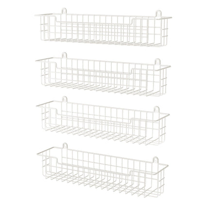 Spice Rack Organizer Wall Mount, Spice Organization Storage Shelf for Cabinet Door, 2 Packs Wall Spice Rack Saving Space for Kitchen, Black