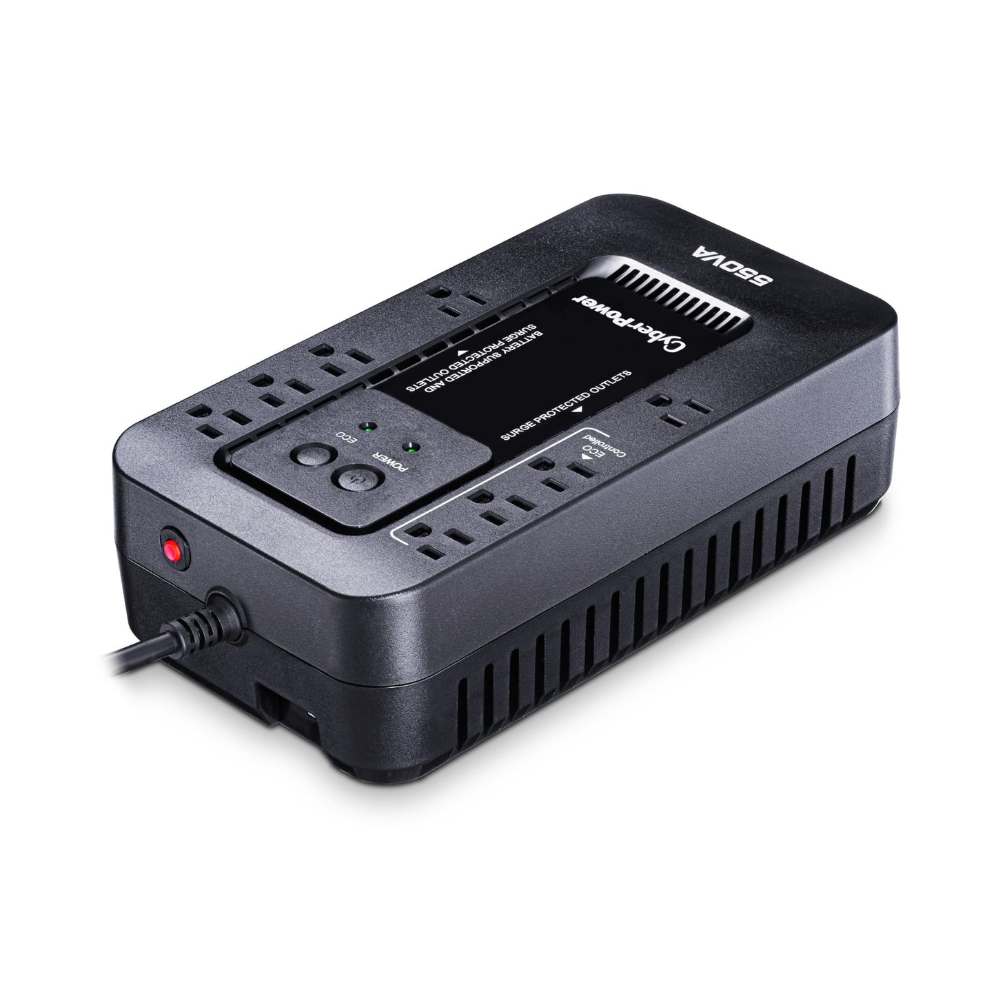 CyberPower EC550G Ecologic Battery Backup & Surge Protector UPS System, 550VA/330W, 8 Outlets, ECO Mode, Compact Uninterruptible Power Supply