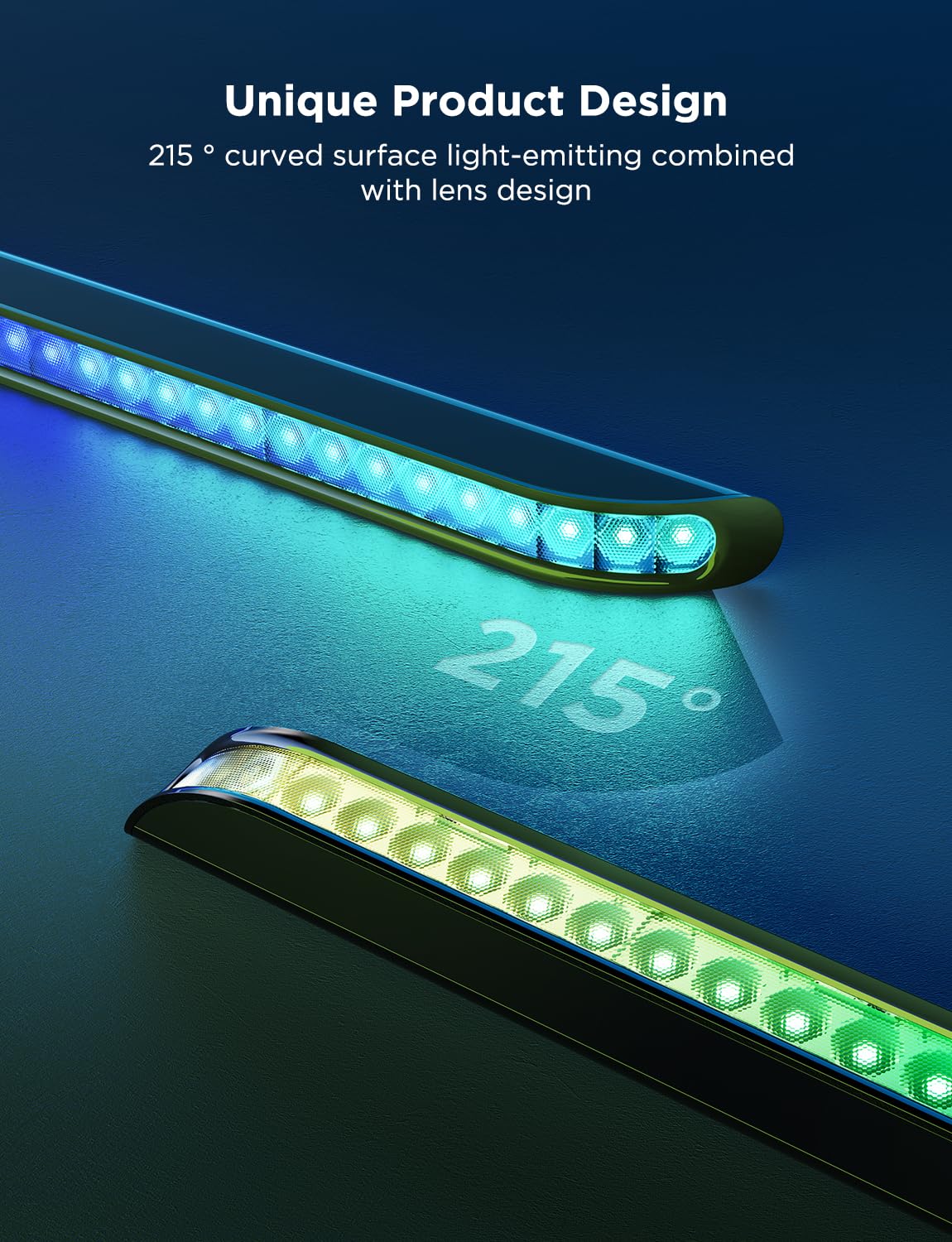 Govee Upgraded 31 Inch LED Light Bar with Scene and Music Modes, RGBIC WiFi Light with Multiple Placement Options Suitable for 55-70 inch TVs, Voice and App Control, 1 Pack