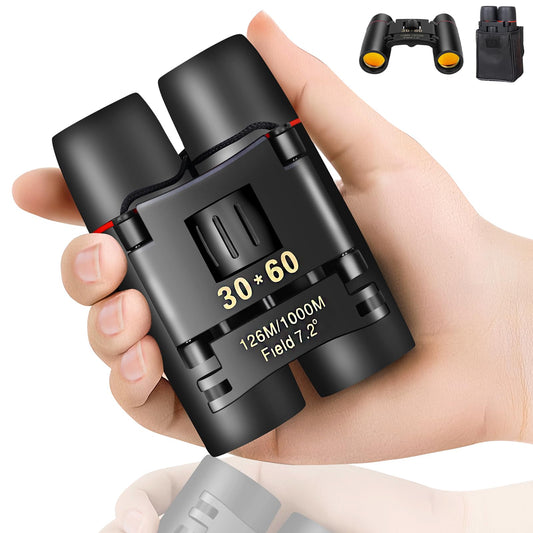 Compact Binoculars for Adults and Kids, HD Mini Portable Outdoor Binoculars Children, Pocket Lightweight Folding for Bird Watching, Hunting, Concert, Theater, Opera, Traveling, Tourism, Shows
