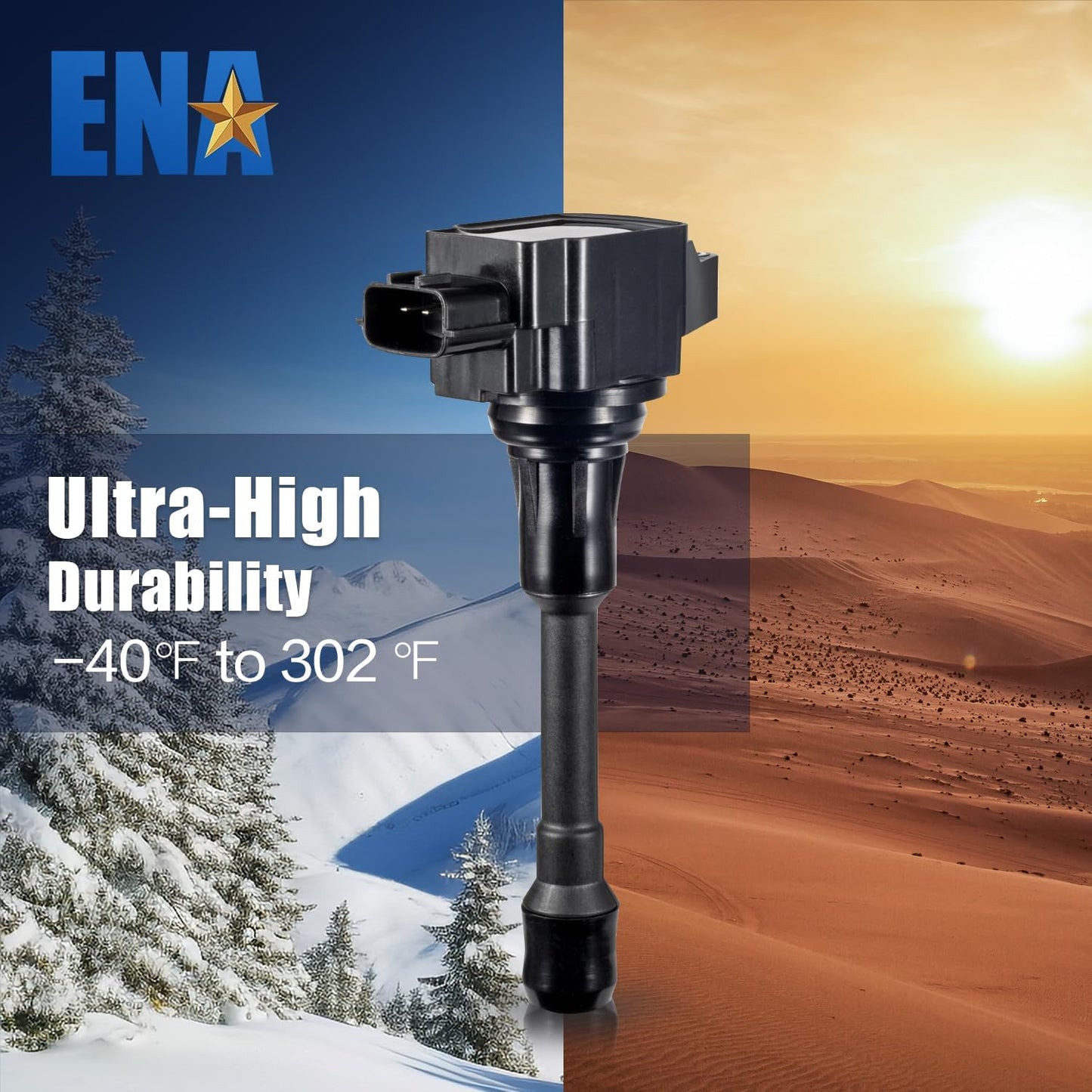 ENA Ignition Coil Pack 2007 2008 2009 2010 2011 2012 Compatible with Nissan Altima Versa Sentra Cube NV200 Rogue Frontier Pathfinder 2013 2014 2015 Infiniti M56 FX50 QX60 QX70 Replace# C1696 UF549