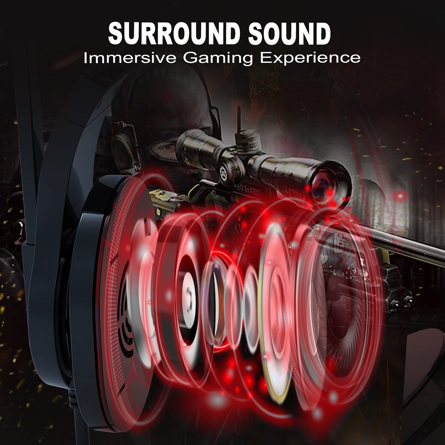 PS5/PS4/Xbox/PC Gaming Headset with Mic - Wired Kids Headphones for Gaming and School, Girls Headset with Microphone