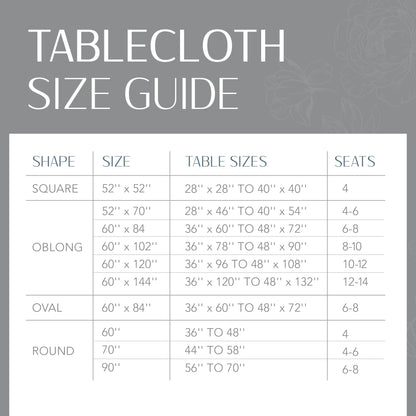 Elrene Home Fashions Laurel Solid Texture Water and Stain Resistant Tablecloth, 70" Round, Sage