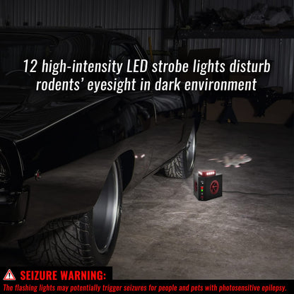 4-in-1 Ultrasonic Rodent Repellent Plug-in Electronic Mice Repeller Rat Deterrent, Pest Control Device with Ultrasound, Electric Impulse, Flashing Lights, Predator Sounds, Indoor Mouse and Rat Control