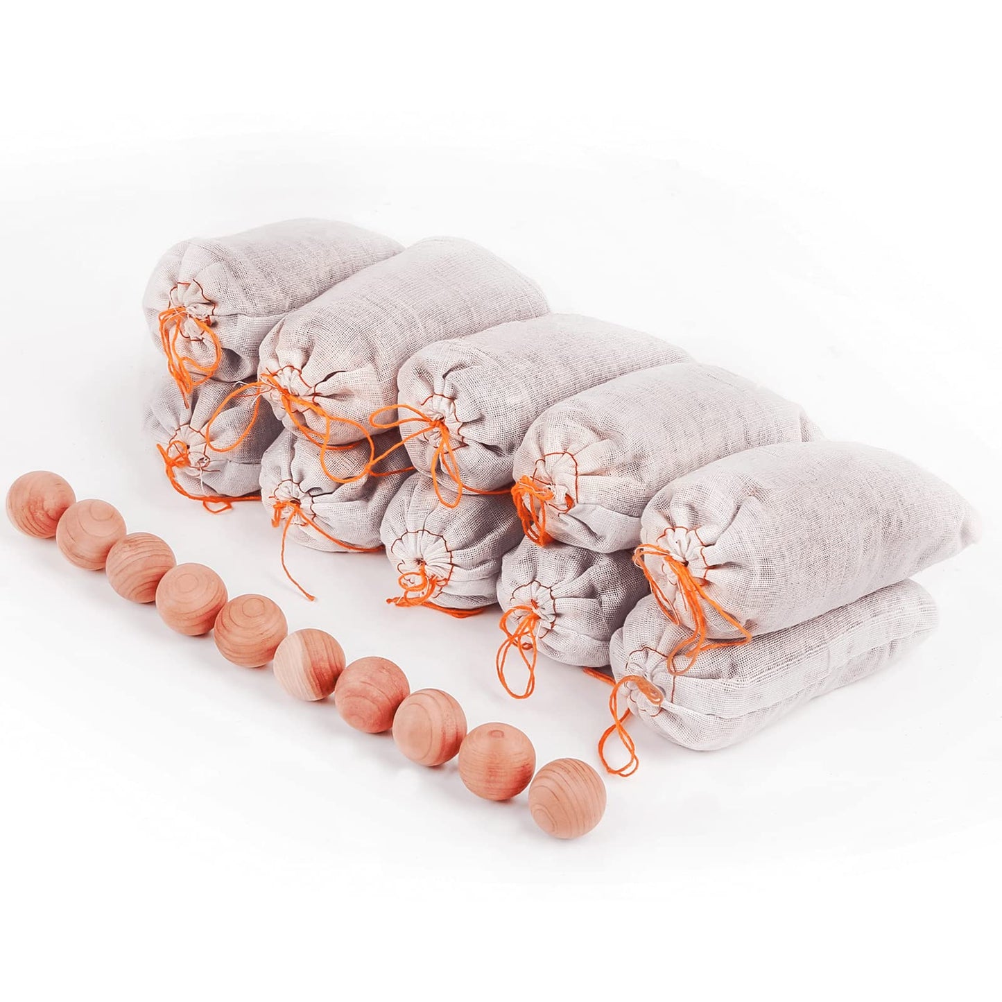 Homode Cedar Bags and Sachets - Aromatic Cedar Wood Blocks and Shavings for Clothes and Shoes Storage, Ideal for Closets and Drawers, 20 Pack