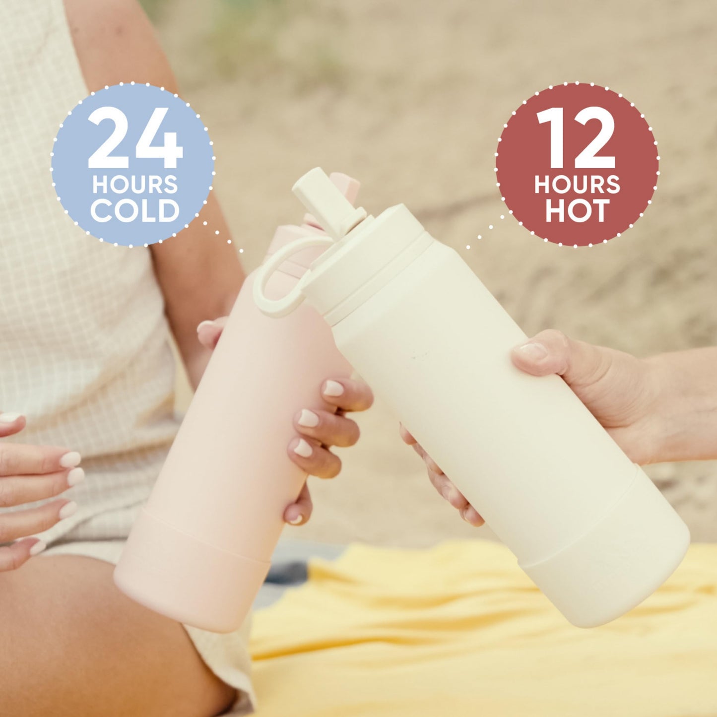 Hydrapeak 26oz Sport Insulated Water Bottle with Chug Lid, Leak & Spill Proof, Keeps Drinks Cold for 24 Hours, Hot for 12 Hours, Premium Stainless Steel Water Bottles (26oz, Lavender)