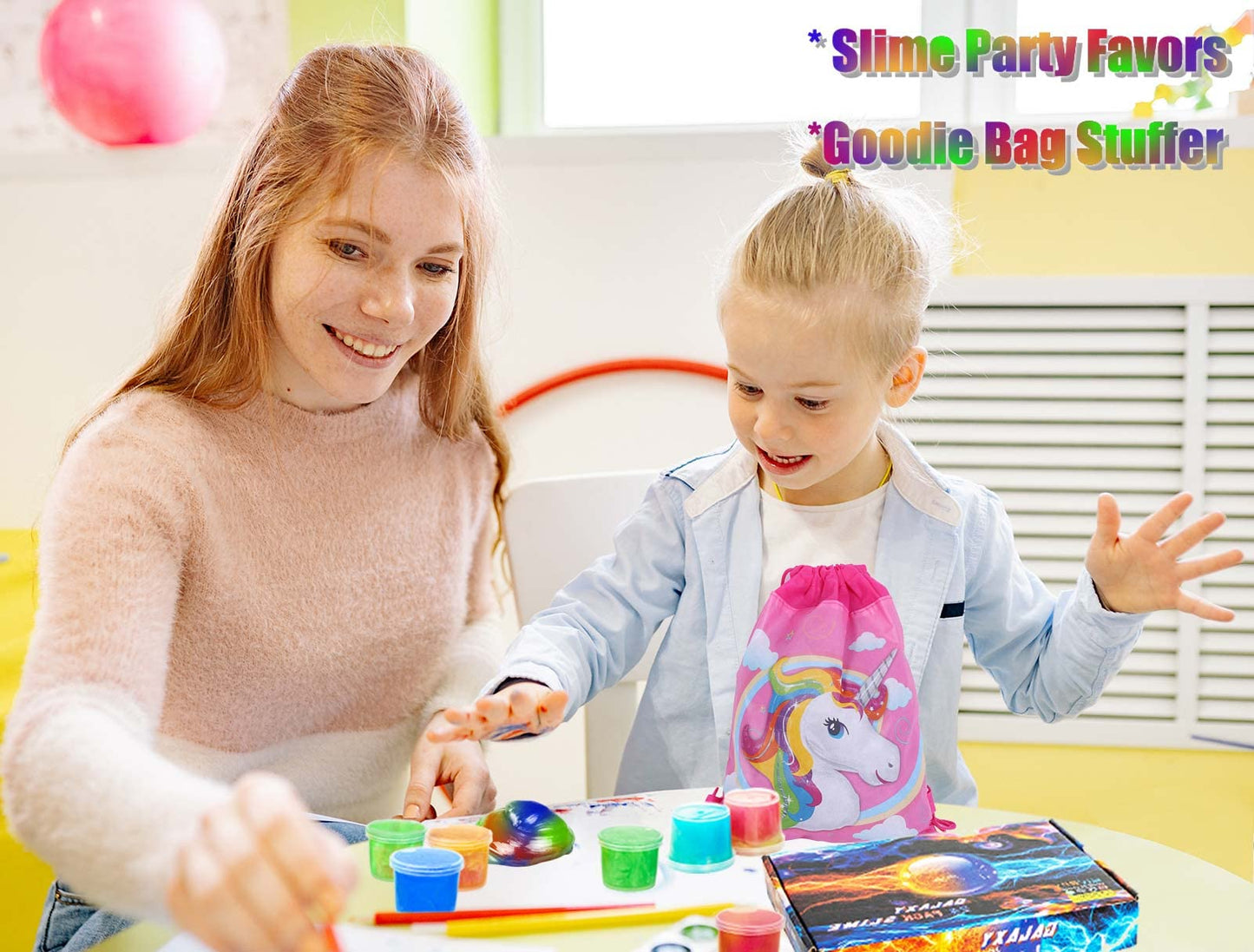 24 Pack Mini Slime, Galaxy Slime Party Favors, Stretchy Slime Kit for Classroom Prizes, Christmas Stocking Stuffers, Goodie Bag Stuffers,Easter Basket Stuffers for Kids Boys Girls 5-12