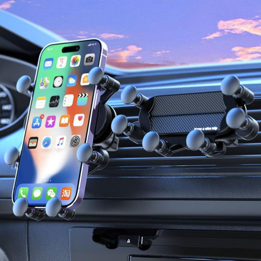 6-Point Car Phone Holder Stand, Adjustable Auto Phone Mount, Secure Grip & Retractable Design, Compatible with All Phones, Perfect for Driving & Hands-Free Navigation