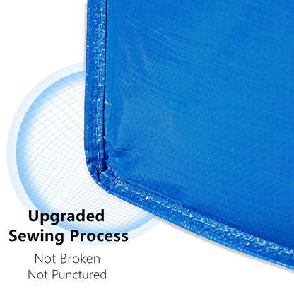 4 Pack Heavy Duty Extra Large Moving Bags Storage Tote - Strong Handles& Backpack Straps - Space Saving Storage Bags Alternative to Moving Boxes and Bins,Compatible with Ikea Frakta Cart, Blue