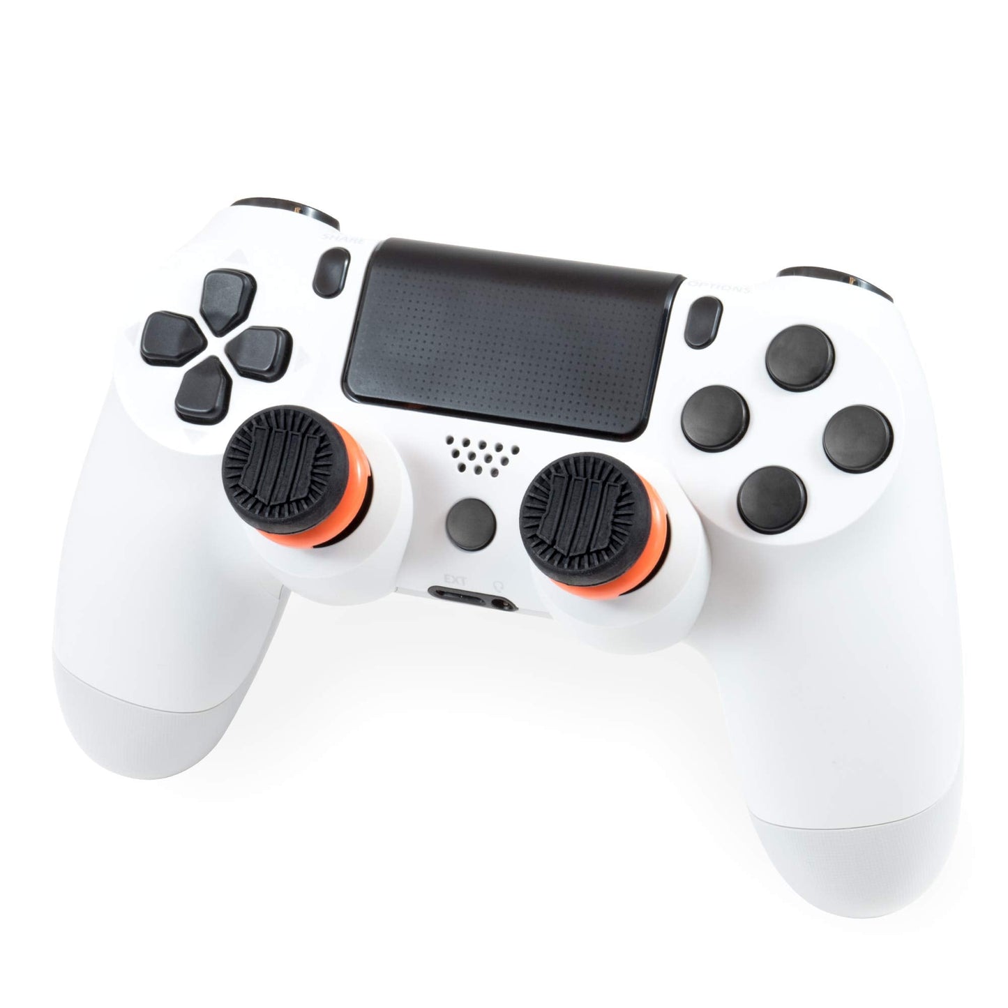 KontrolFreek Call of Duty: Black Ops 4 for PlayStation 4 (PS4) and PlayStation 5 (PS5) | Performance Thumbsticks | 2 High-Rise | Black/Orange