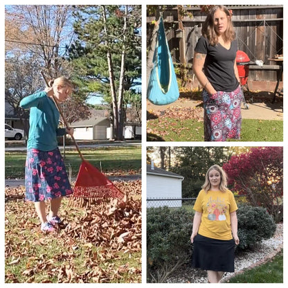 CZRLHYT Women's Skorts Skirts 25" Knee Length Modest Athletic Skirts with Pockets Sunflower S