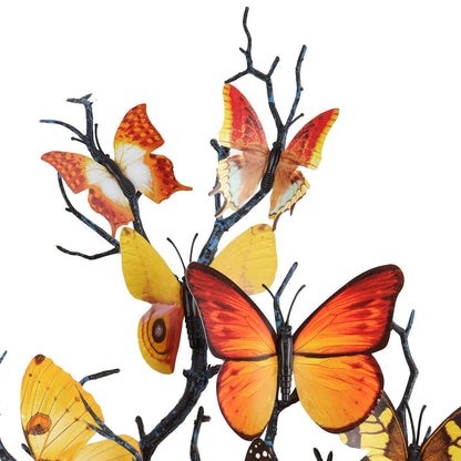 Coucoland Butterfly Headband Fascinator Hat - Monarch Butterfly Headband Crown Tea Party Halloween Costume Headpiece, yellow