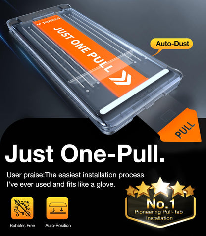 TORRAS Top-Notch Aerospace Glass for Samsung Galaxy S24 Ultra Screen Protector [12Ft Military-Grade Shatterproof] Anti-Scratch Tempered Glass Full Coverage Fit Screen Protector S24 Ultra 6.8" 2-Pack