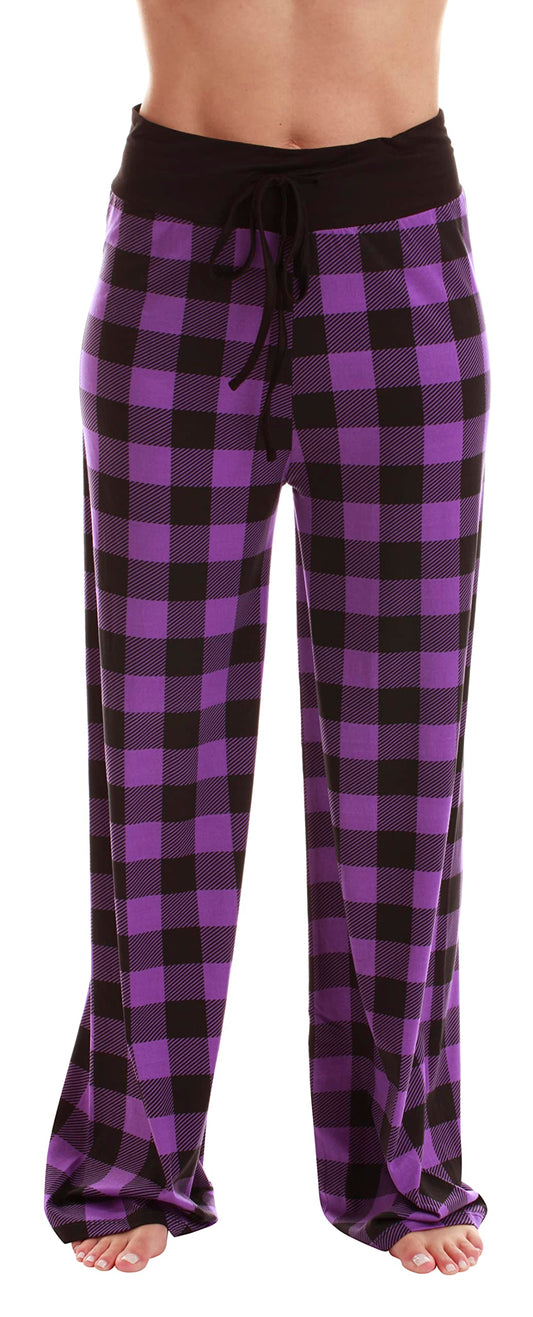 Just Love Palazzo Pajama Pants for Women 6990-10195-PUR-M