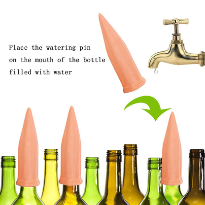 10 Pcs Clay Self Watering Planter Insert Self Watering Spikes Vacation Plant Watering Devices Used in Holidays