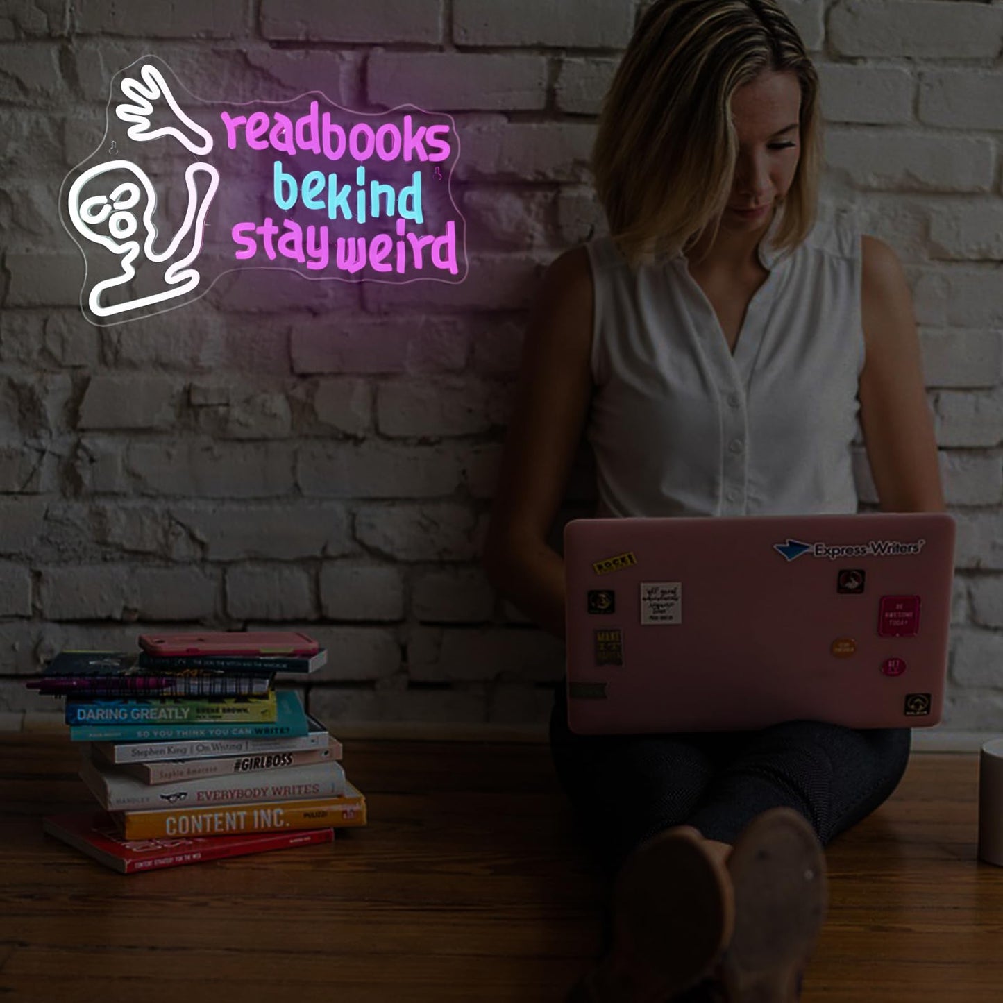 This Must Be The Place Neon Sign Warm White Letter Led Signs for Wall Decor Usb Word Light Up Signs for Bedroom Salon Man Cave Beer Home Bar Wedding Birthday Party Decor Gifts