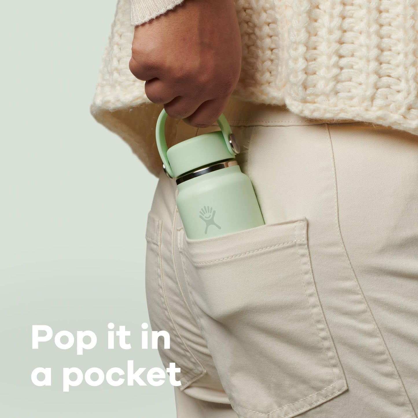 Hydro Flask Micro Bottle - Insulated Mini Leak Proof Flask for Purse or Pocket in 6.7 Oz Trillium Pink