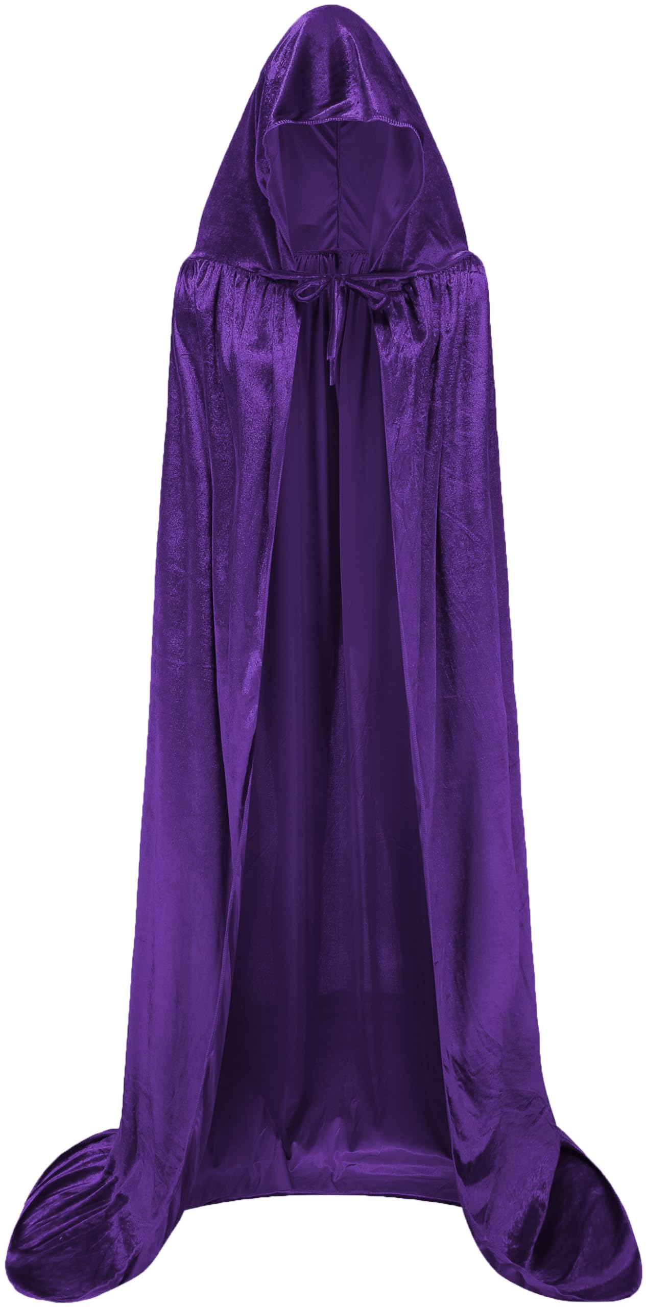 Dreamture Unisex Halloween Costume Cape Hooded Velvet Cloak for Men and Womens
