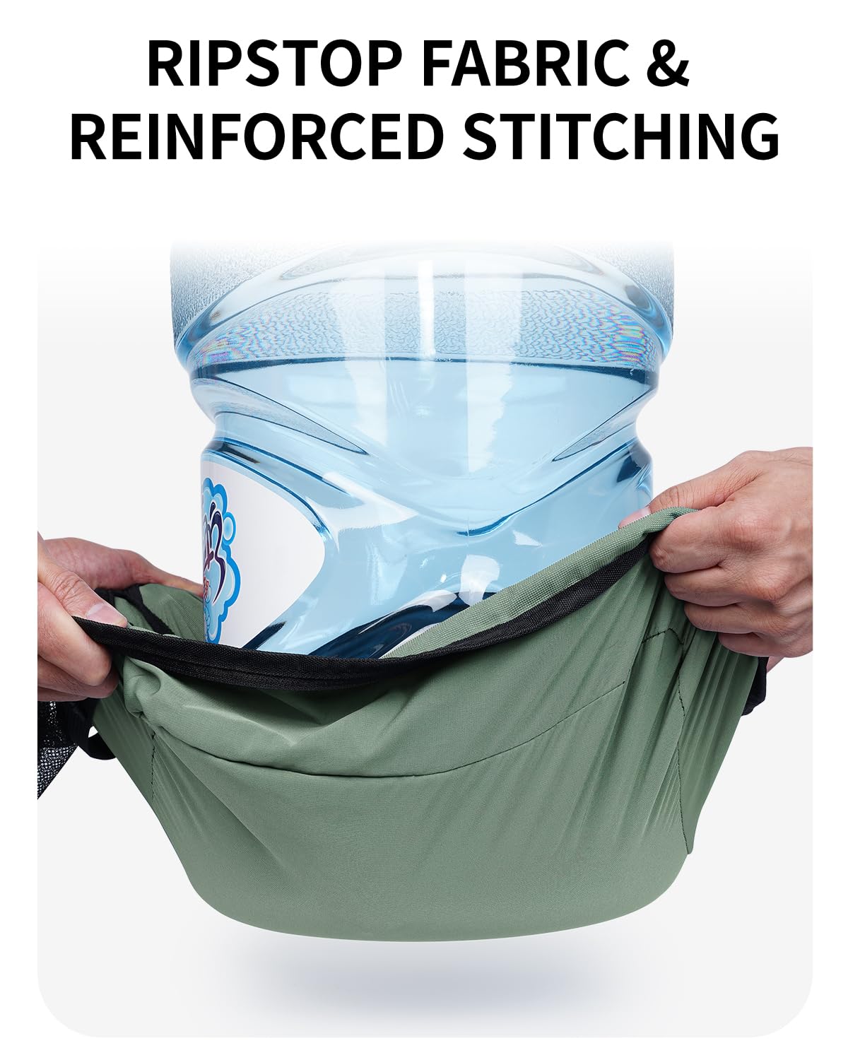 ECOHUB 7 Set Packing Cubes Tear-Resistant Luggage Packing Organizers with Number Icon for Travel Accessories Luggage Suitcase Machine Washable Packing Cubes (Green)