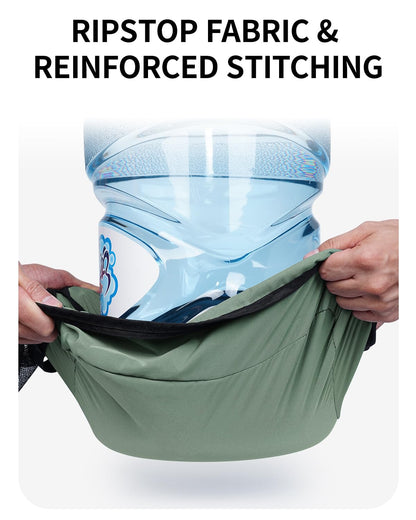 ECOHUB 7 Set Packing Cubes Tear-Resistant Luggage Packing Organizers with Number Icon for Travel Accessories Luggage Suitcase Machine Washable Packing Cubes (Green)