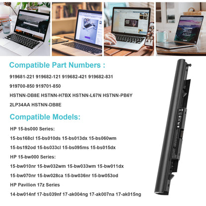919700-850 Laptop Battery for HP Spare 919681-221 919682-121 919682-421 919682-831 919701-850 JC03 JC04 15-BS000 15-BW000 15-bs0xx 15-BS113DX 15-BS013DX 15-BS015DX 15-BS115DX 15-BS060WM 15-BS070WM