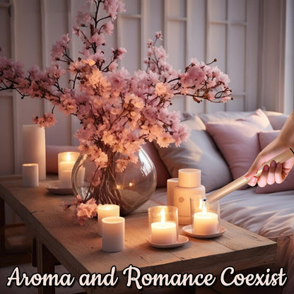 2 PCS Candle Lighter,Windproof Flameless Electric Lighter with LED Power Display ＆ Safety Switch, Upgraded Plasma USB Rechargeable Lighters for Birthday Camping BBQ (Champagne Gold)