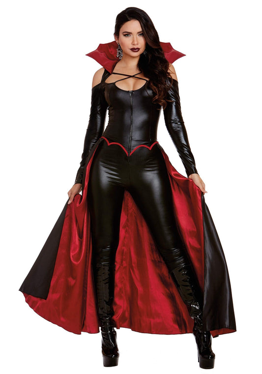 Dreamgirl Adult Vampire Costume for Women, Modern Gothic Female Vampire, Princess of Darkness Halloween Costume - Large
