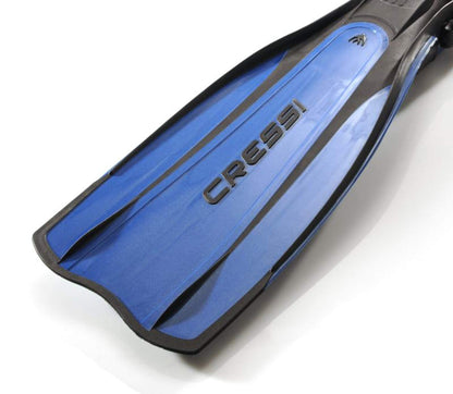 Cressi Pro Light Adjustable Open Heel Fins, Black/Blue, M/L