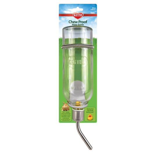 Kaytee Chew-Proof Water Bottle for Pet Ferrets and Rabbits, 26 oz