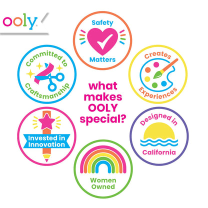 Ooly Modern Script Set - 3 Black Ink Fountain Pens with a 60 Page Journal, Pens are in Metallic Gold, Rose Gold and Silver, Refillable Cartridges - Back to School Supplies