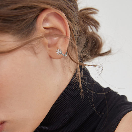 FASACCO 8-10Pairs Clip on Earrings for Girls Colorful Crystal Non-Piercied Earrings Cute Flower Heart Butterfly Pearl Clip-on Earrings