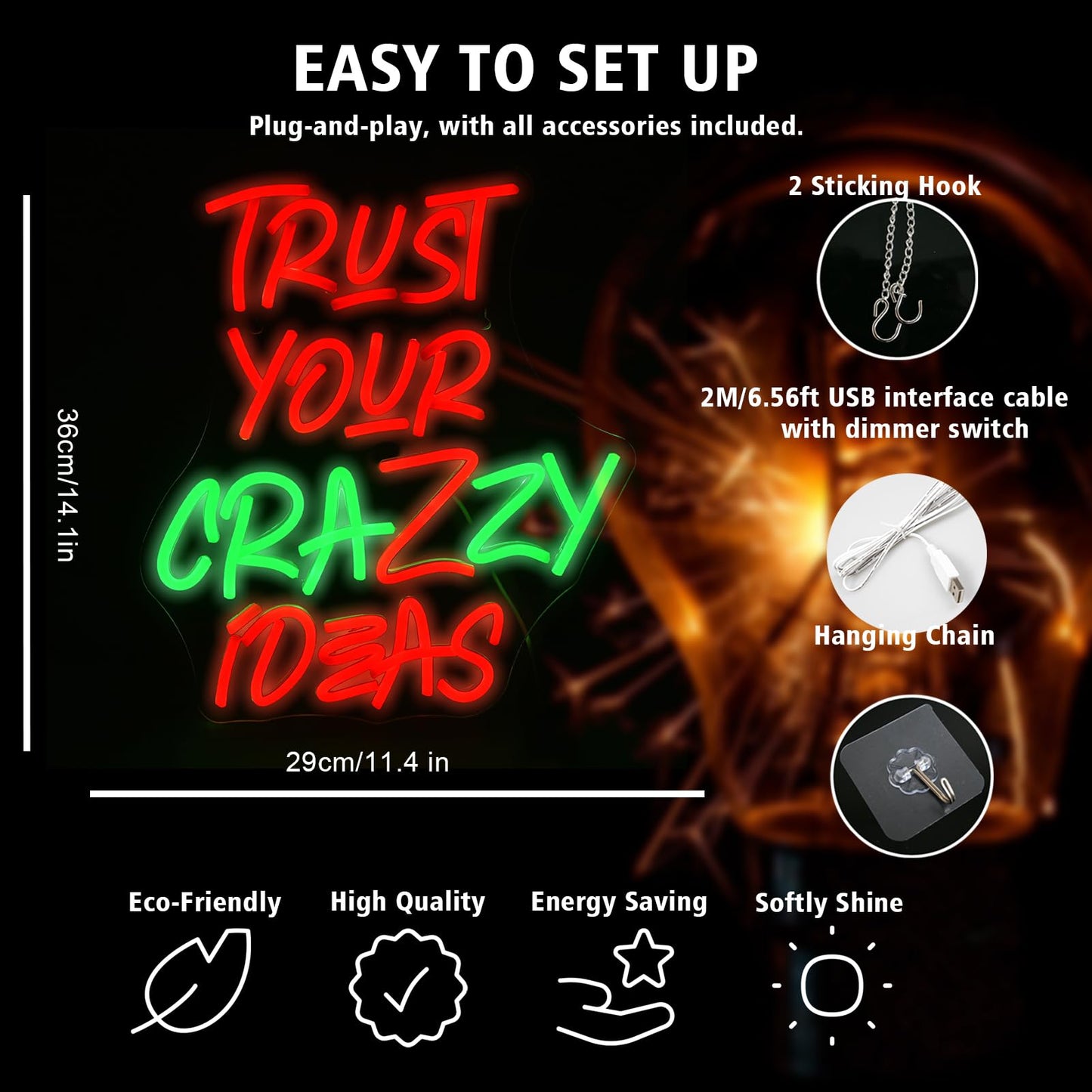 This Must Be The Place Neon Sign Warm White Letter Led Signs for Wall Decor Usb Word Light Up Signs for Bedroom Salon Man Cave Beer Home Bar Wedding Birthday Party Decor Gifts