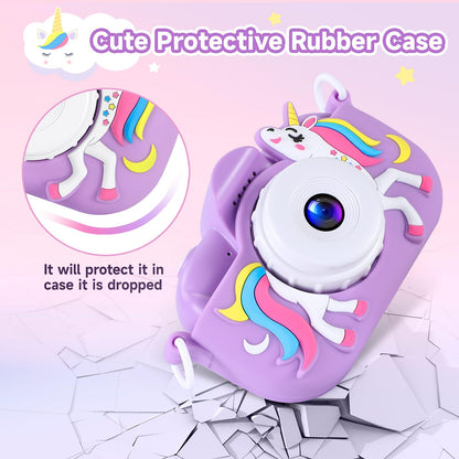 Kids Camera Digital Camera for Age 3-8, 1080P Toddler Camera for Kid with 32GB SD Card, Toddler Girls Toys Age 6-8, Christmas Birthday Gifts for Children