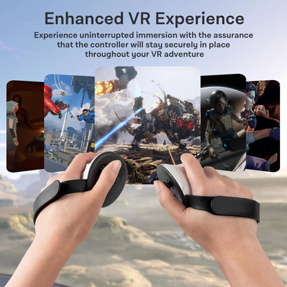 CoBak Controller Grips for Meta Quest 3s and Quest 3, Adjustable Knuckle Straps Accessories for Touch Plus Controllers