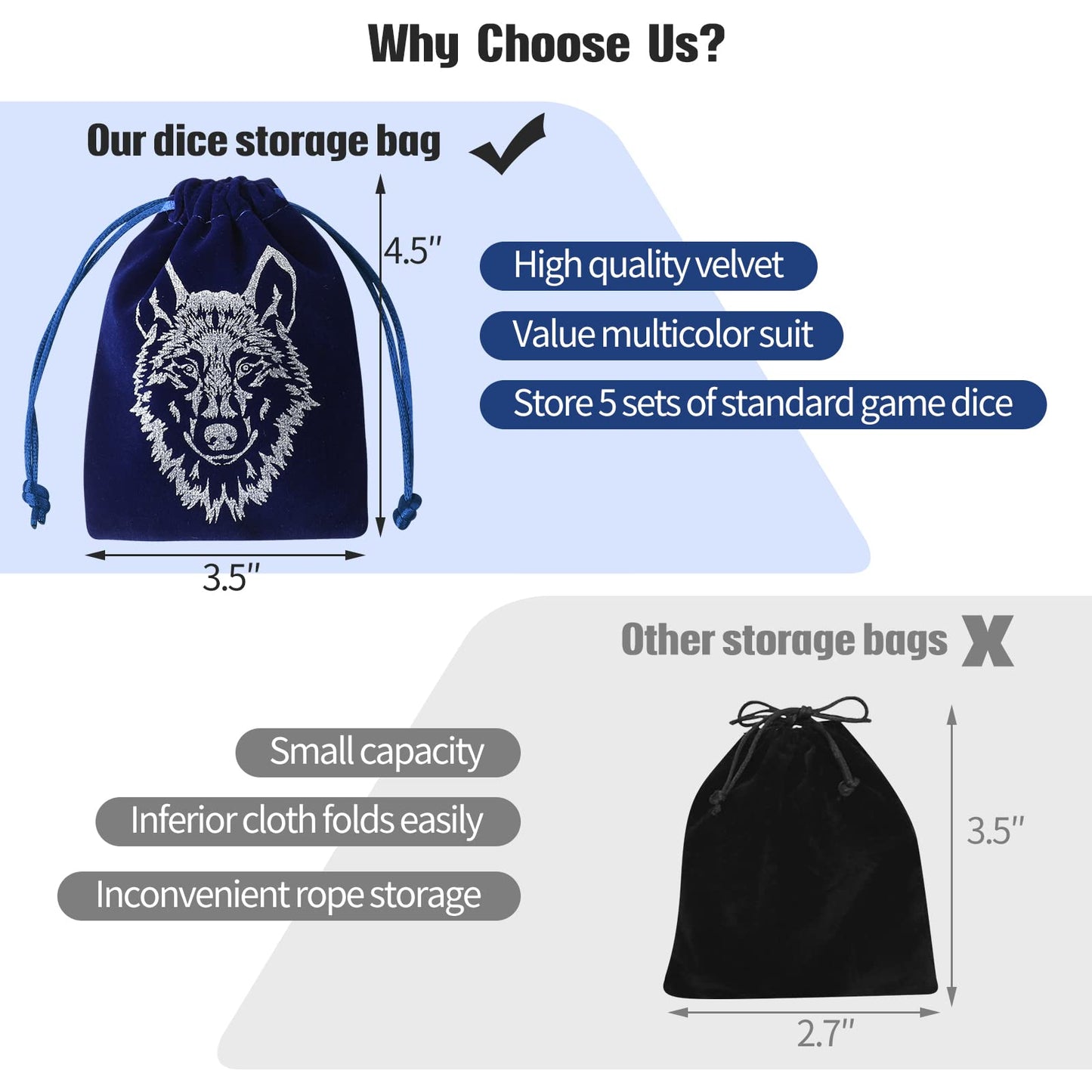 Grajar 35Pcs DND Dice Set with 5 Colorful Animal Patterned Dice Pouches, Polyhedral Dice Sets for Dungeons and Dragons D&D TTRPG MTG Table Role Playing Games