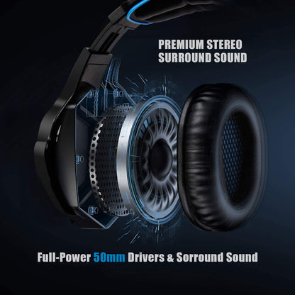 Gaming Headset for Xbox one PS4 (Black)