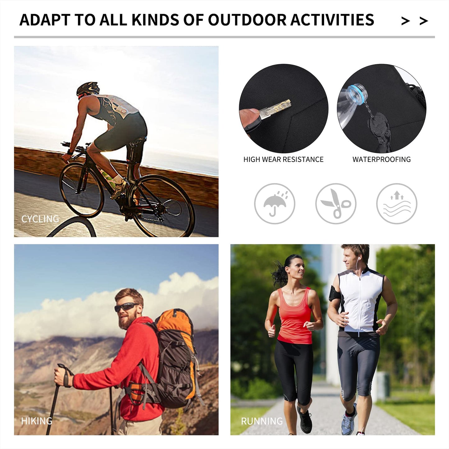 Laoyemen Tactical Sling Bag with Flag Patch - Military Backpack for Hiking, Hunting, Fishing - Crossbody Bags for Men