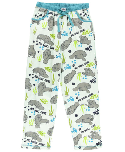 Lazy One Pajamas for Women, Cute Pajama Pants and Top Separates, No Wake Zone, Animals (X-Large)