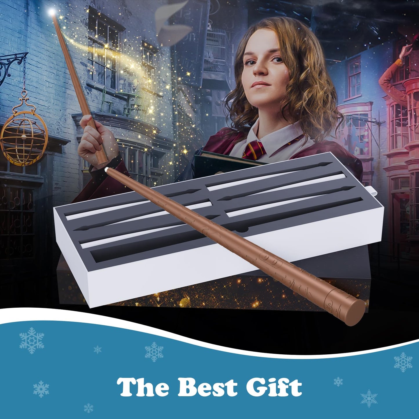 Halloween Decorations, Floating Candles with Wand, Magic Hanging Candles Flickering Warm Light Flameless LED Taper Candle with Wand Remote, Battery Operated Window Candles for Holiday Decor (12 Pack)